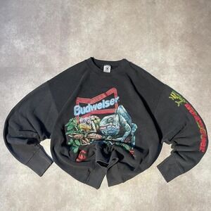 Vintage 90s Budweiser Graphic "Let It Go Louie" Crewneck Grail Sweater